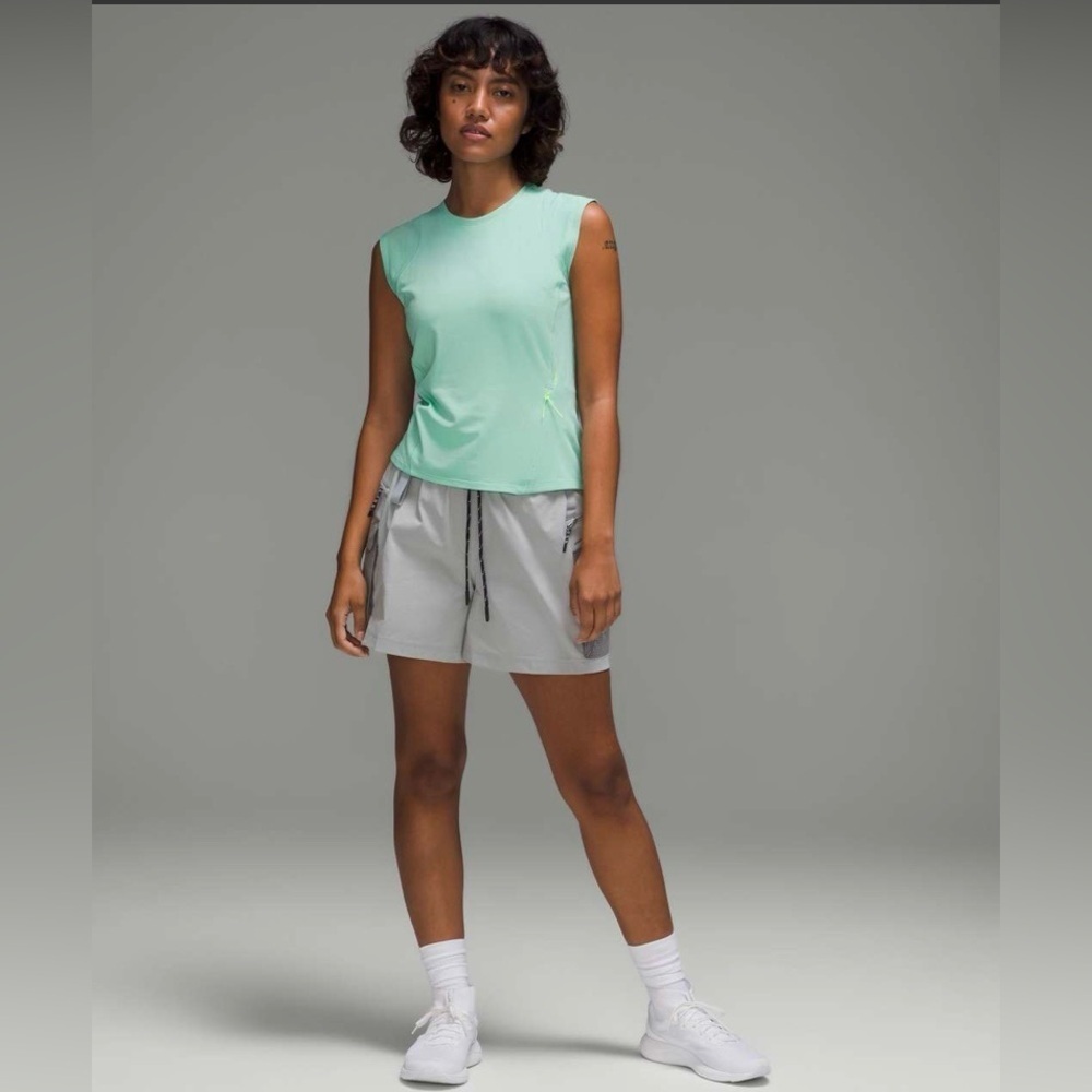 Lululemon Cap Sleeve Hiking Tank Top in Wild Mint - Picture 1 of 6